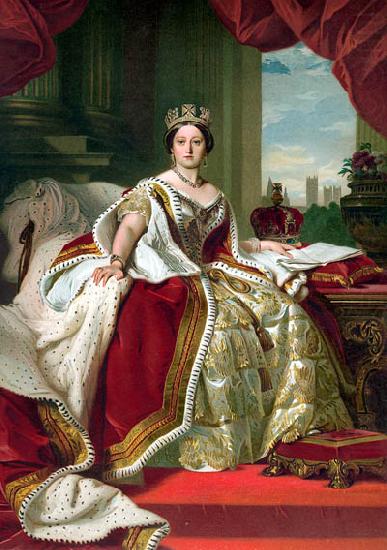Franz Xaver Winterhalter Portrait of Queen Victoria china oil painting image